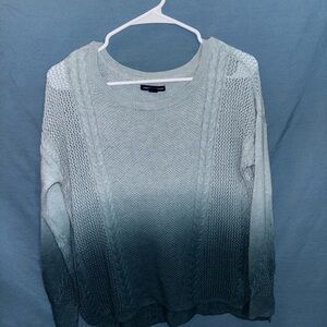 American Eagle Outfitters Ombre Mint to Teal Crewneck Sweater